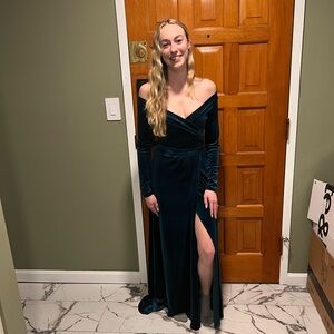 Velvet Bridesmaid dress